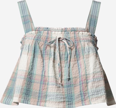 American Eagle Top u svijetloplava / roza / prljavo roza / bijela, Pregled proizvoda