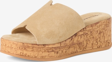Mule Tamaris en beige : devant