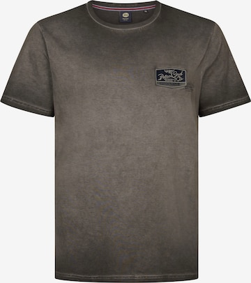 melns Petrol Industries T-Krekls: no priekšpuses