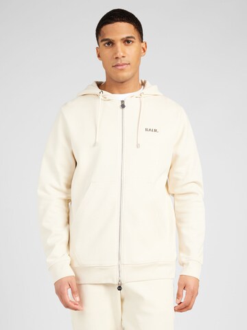 BALR. - Sudadera con cremallera en blanco: frente