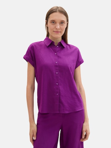 TOM TAILOR Blouse in Purple: front