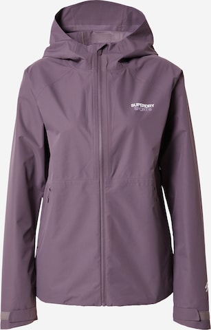 Superdry Athletic Jacket in Purple: front