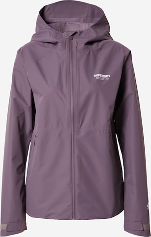 Superdry Sportjas in Lila: voorkant