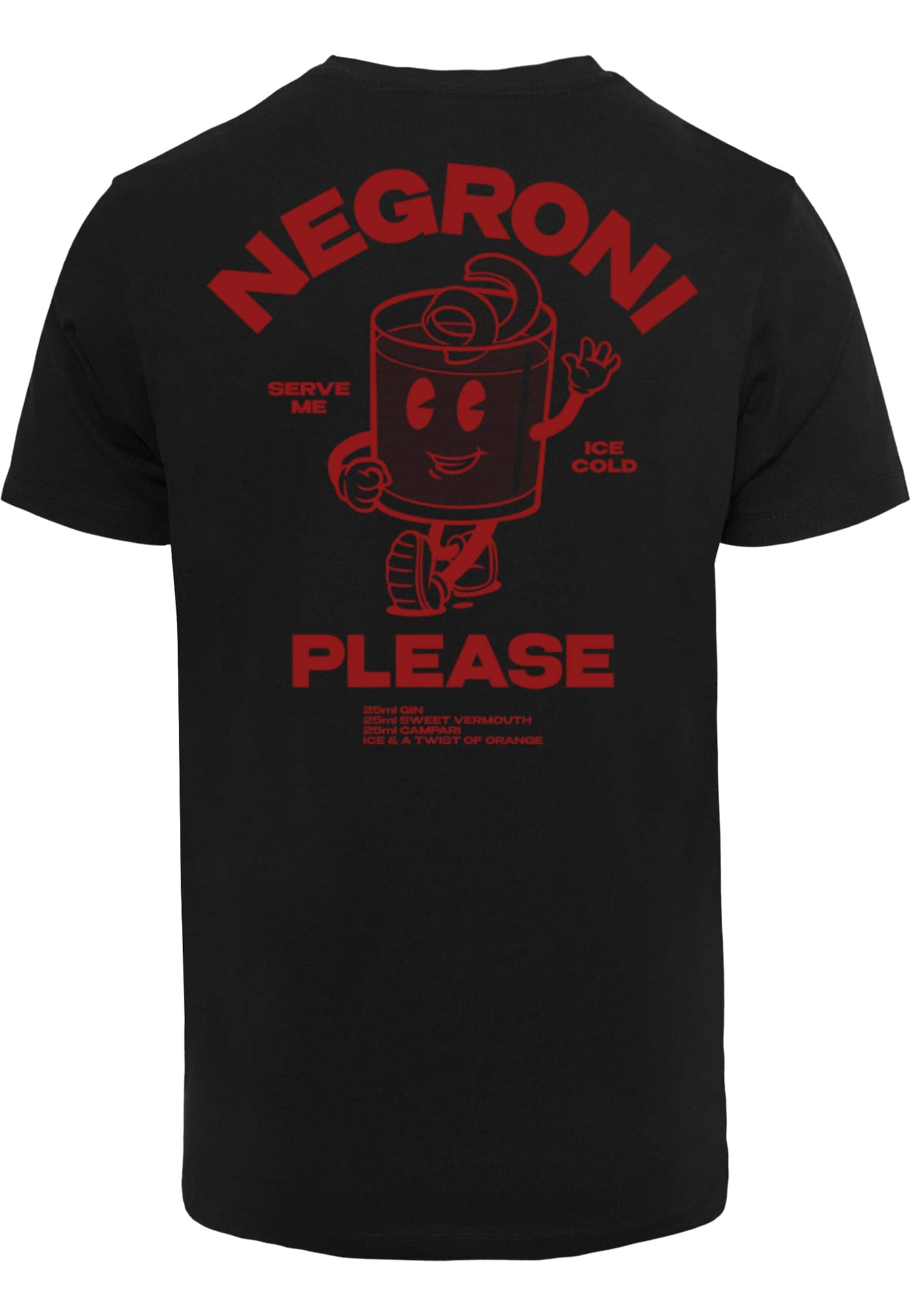 Mister Tee Тениска 'Negroni Please' в черно