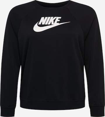 Nike Sportswear Athletic Sweatshirt in Black: front