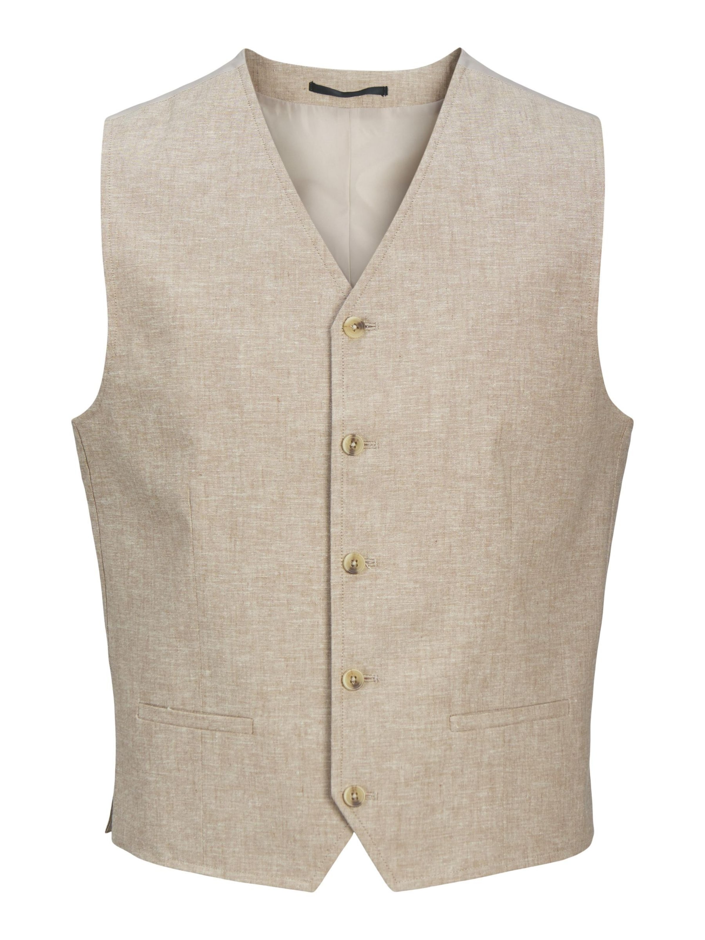 JACK & JONES Jakkesætsvest i beige: forside