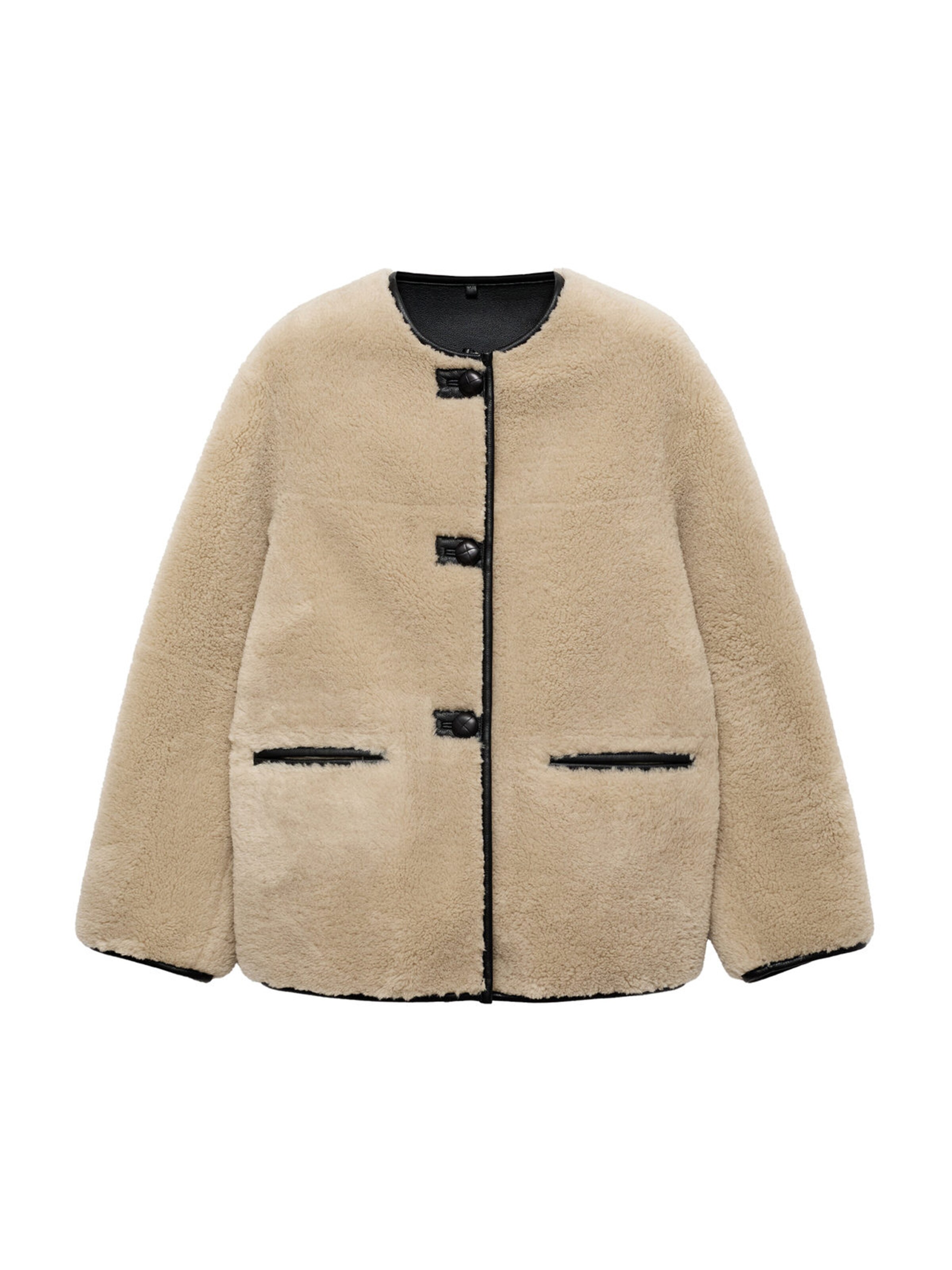 MANGO Prechodná bunda 'Bethoven' - Béžová: predná strana