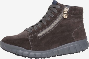 Ganter Lace-Up Ankle Boots in Brown: front