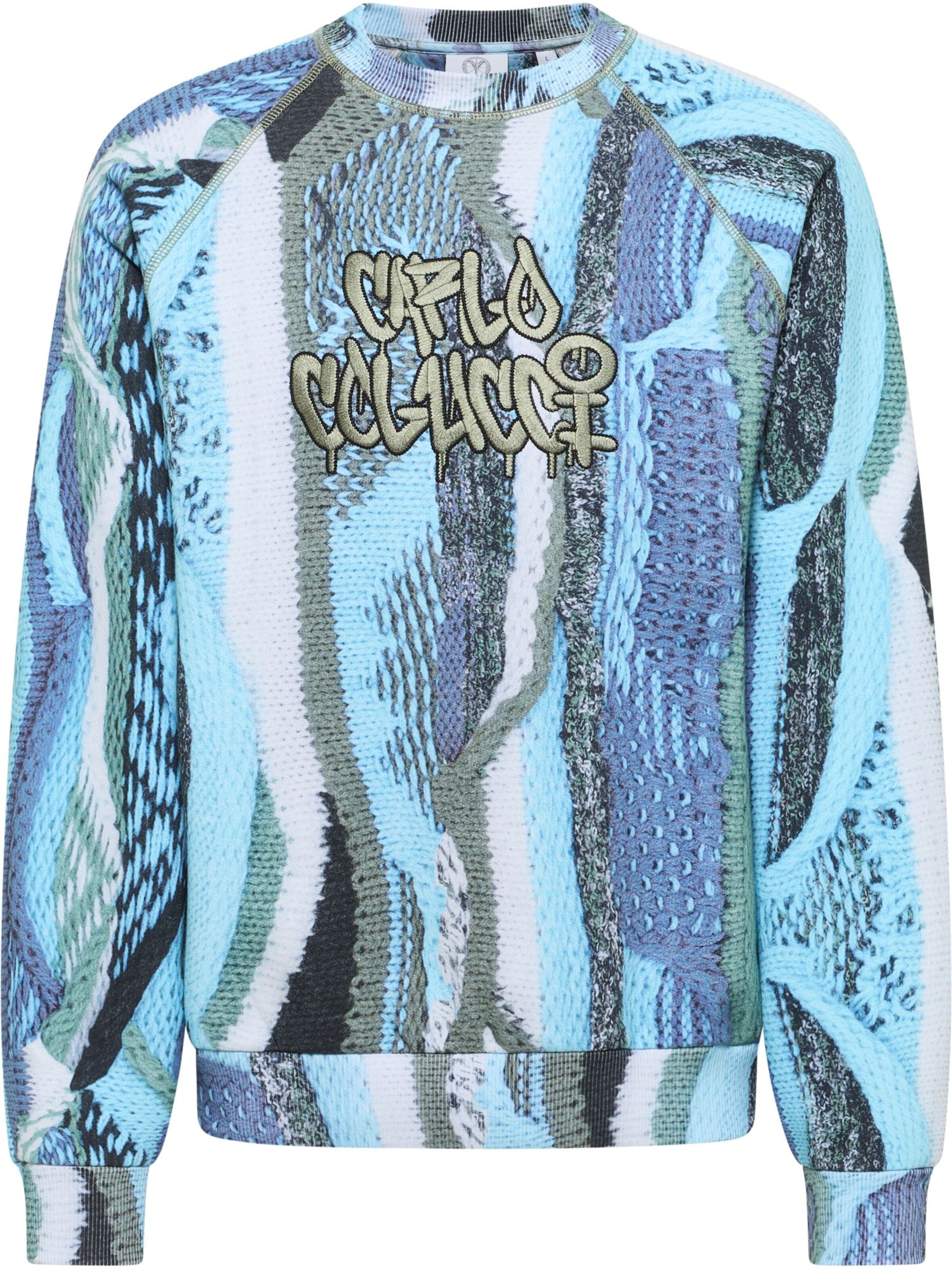 Carlo Colucci Sweatshirt &#x27;Ettorelli&#x27; in Gemengde kleuren: voorkant