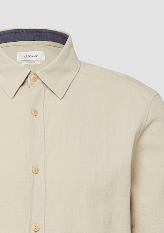 Coupe regular Chemise s.Oliver en beige