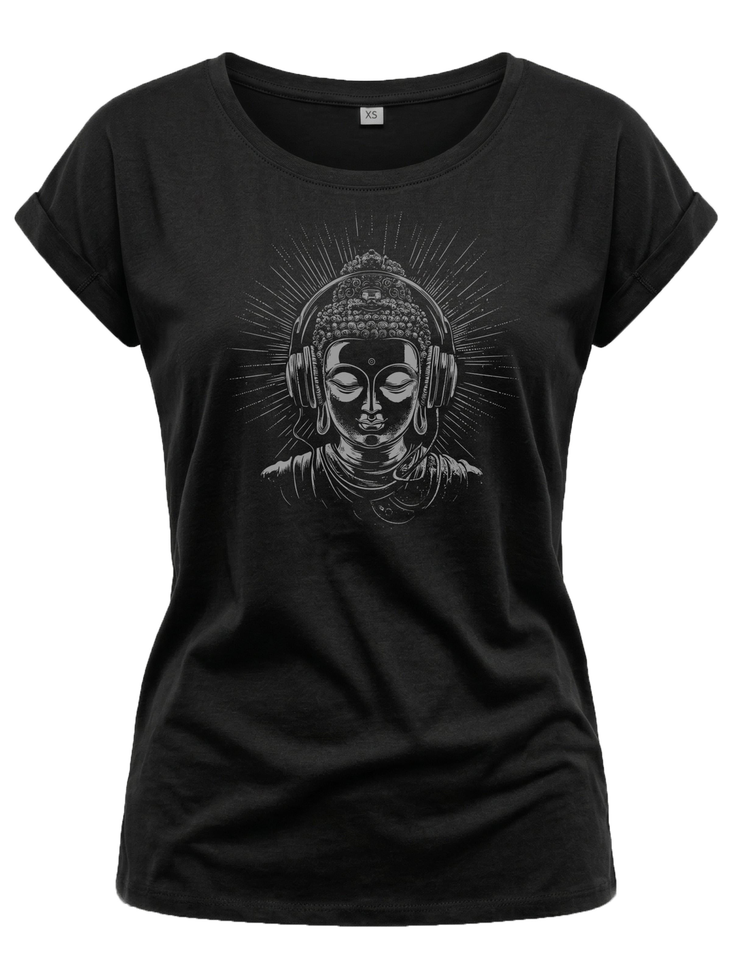 MAKAYA Shirt 'Buddha' in Black: front