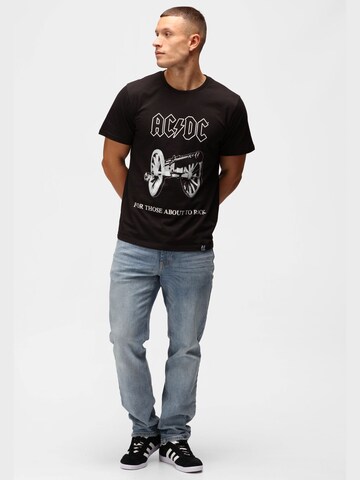 T-Shirt 'ACDC 'For Those About Rock'' Recovered en noir