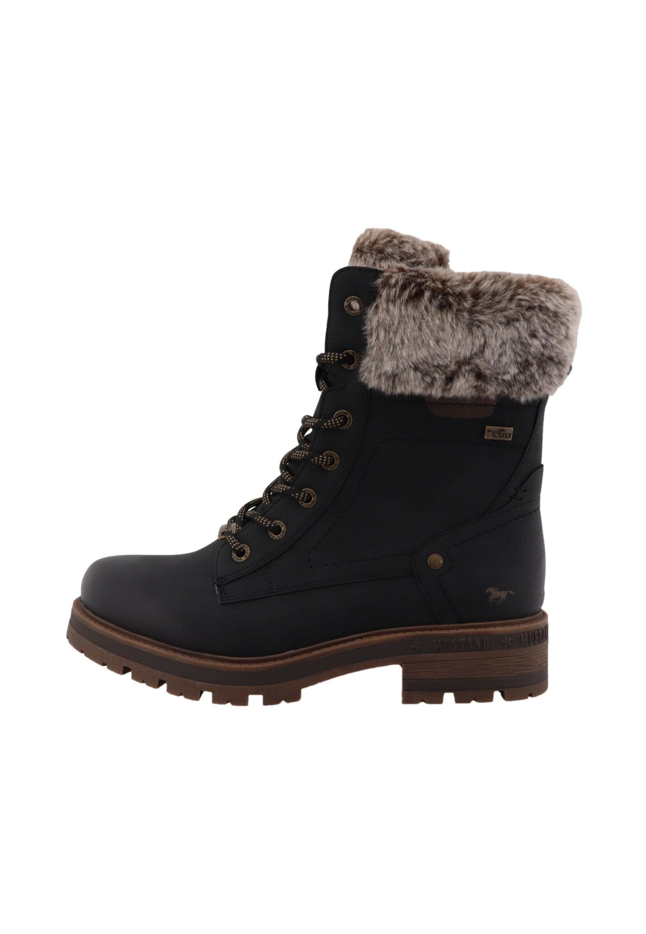 MUSTANG - Botim com fivela 'Darleen' em preto