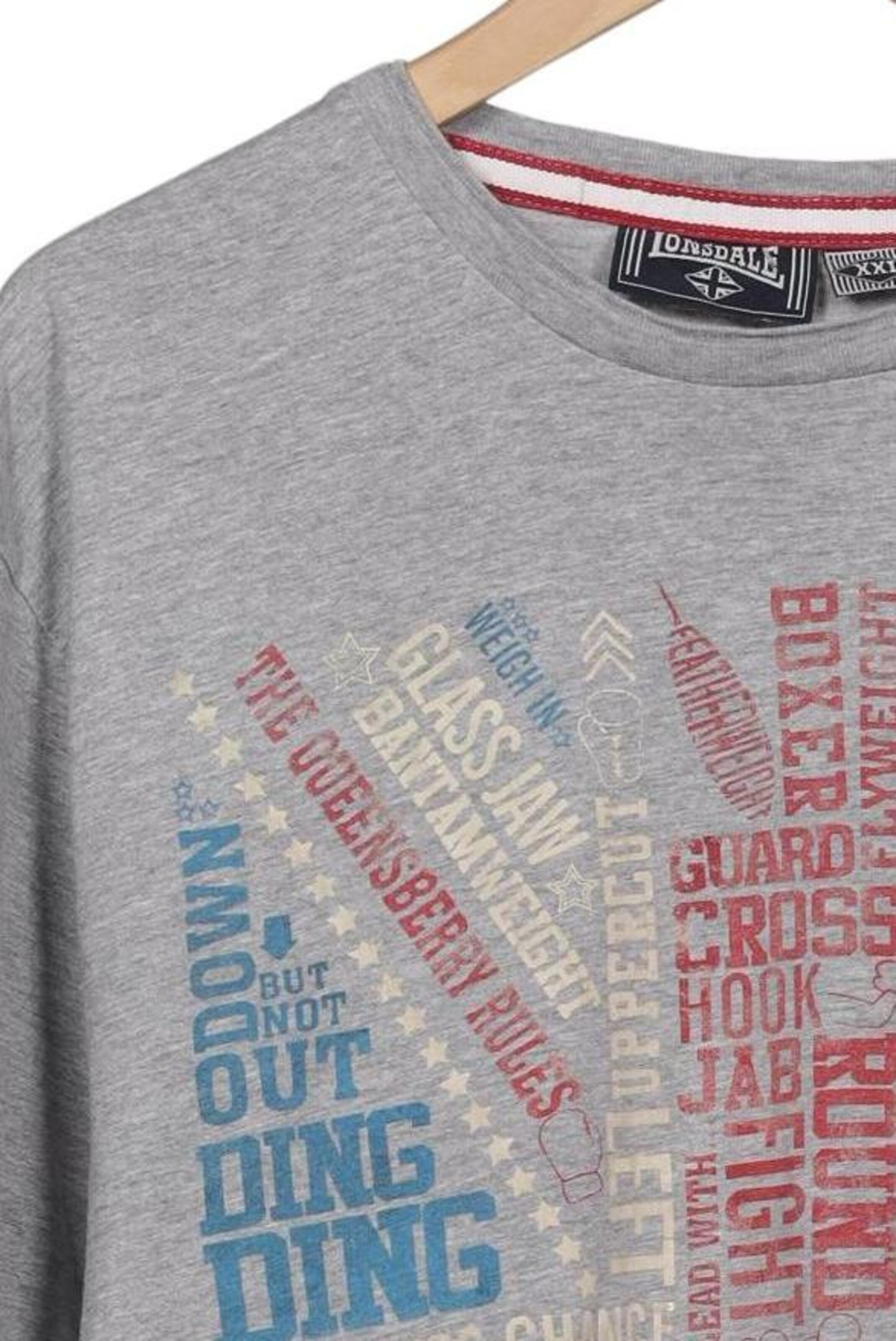 LONSDALE Shirt in XXL in Grey