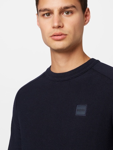 BOSS Orange Pullover 'Kesom' in Blau