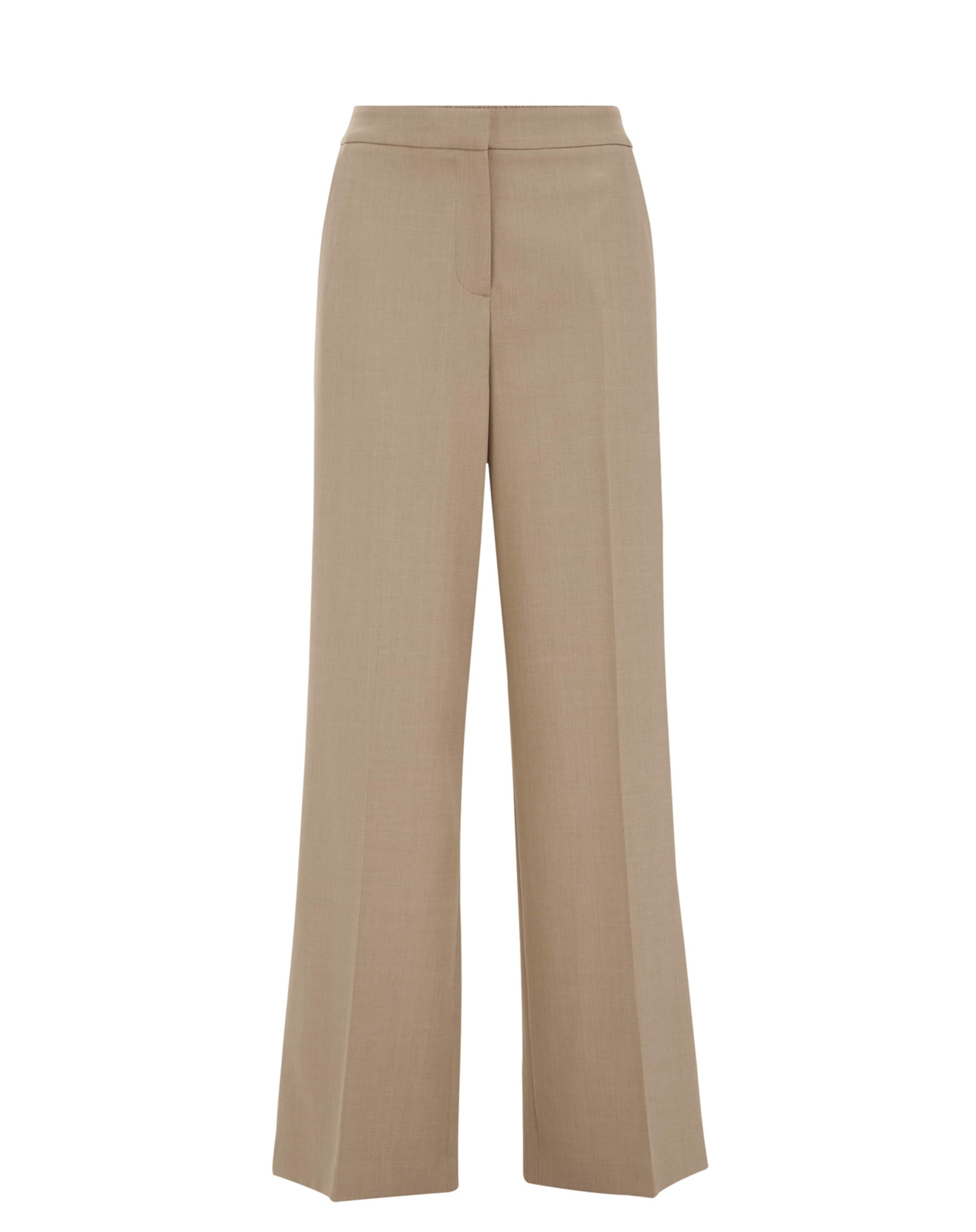 Pantaloni con piega frontale di WE Fashion in beige: frontale