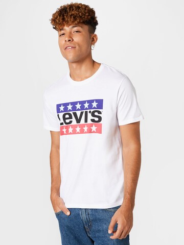 LEVI'S ® Μπλουζάκι 'Graphic Crewneck Tee' σε λευκό: μπροστά