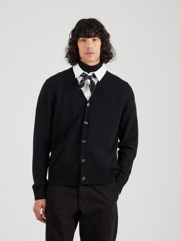NORSE PROJECTS Strickjacke in Schwarz: Vorderseite