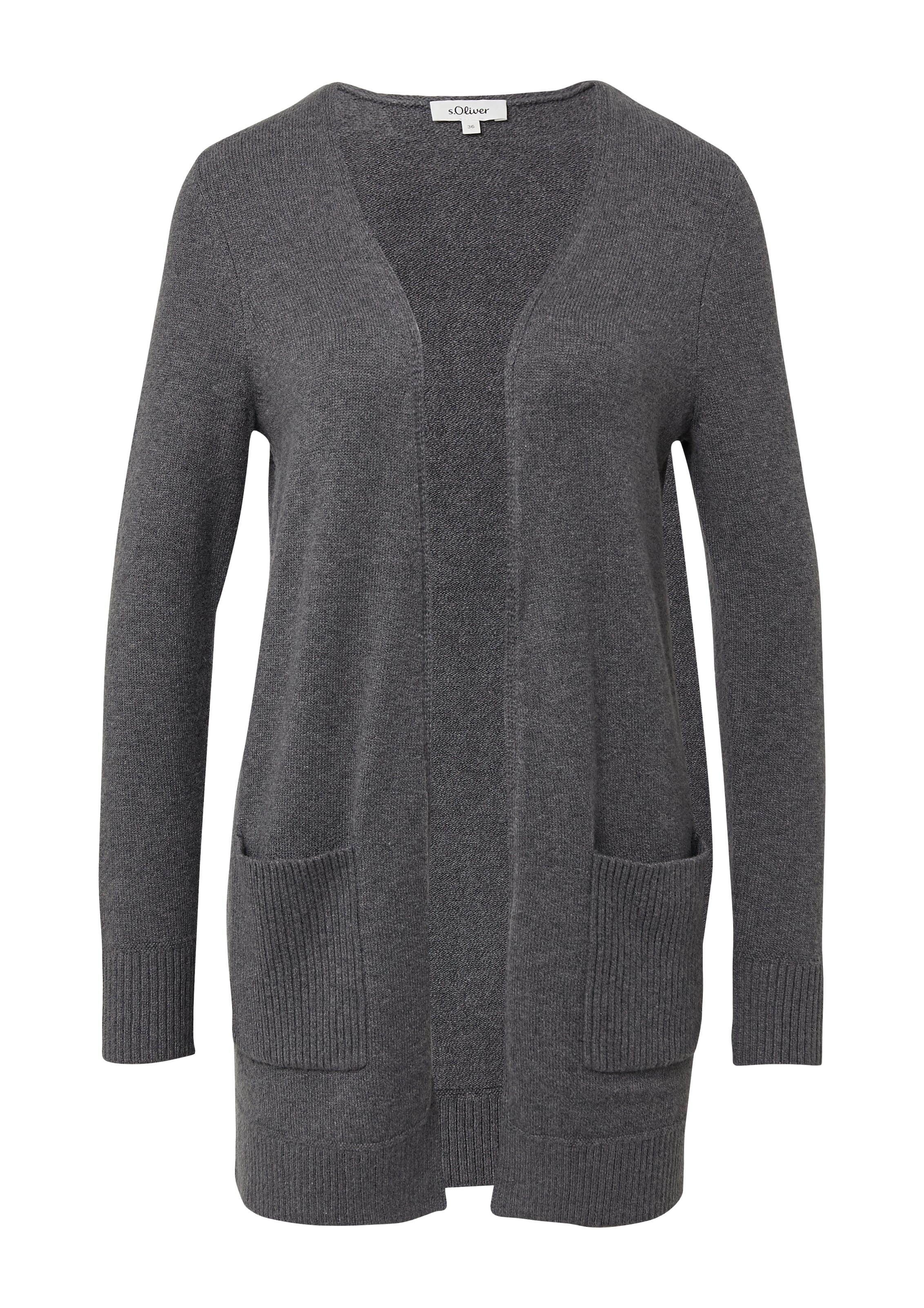 Cardigan s.Oliver en gris : devant