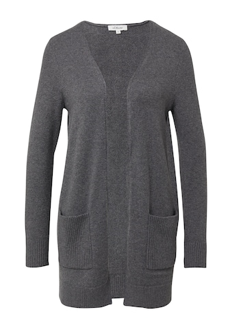 Cardigan s.Oliver en gris : devant
