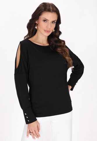 faina Bluse i sort: forside