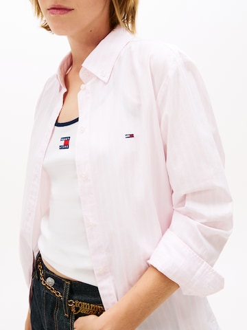 Tommy Jeans Bluzka w kolorze różowy