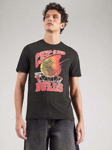 NEW ERA - Camisa 'NBA BALL' em preto: frente