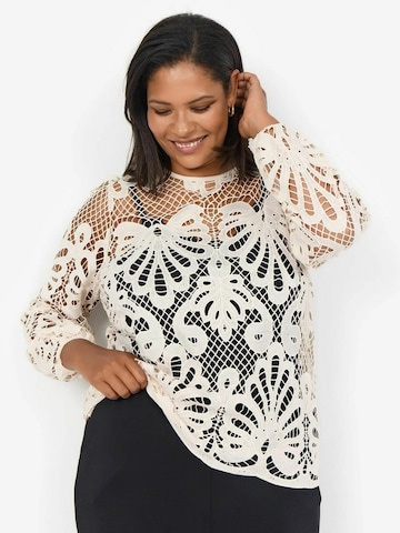 Wasabi Concept Bluse 'Saga' in Weiß: Vorderseite