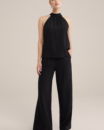 WE Fashion Bő szár Élére vasalt nadrágok - fekete