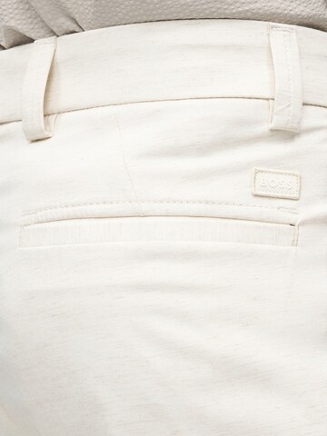 BOSS Regularen Chino hlače 'Kerin' | bela barva