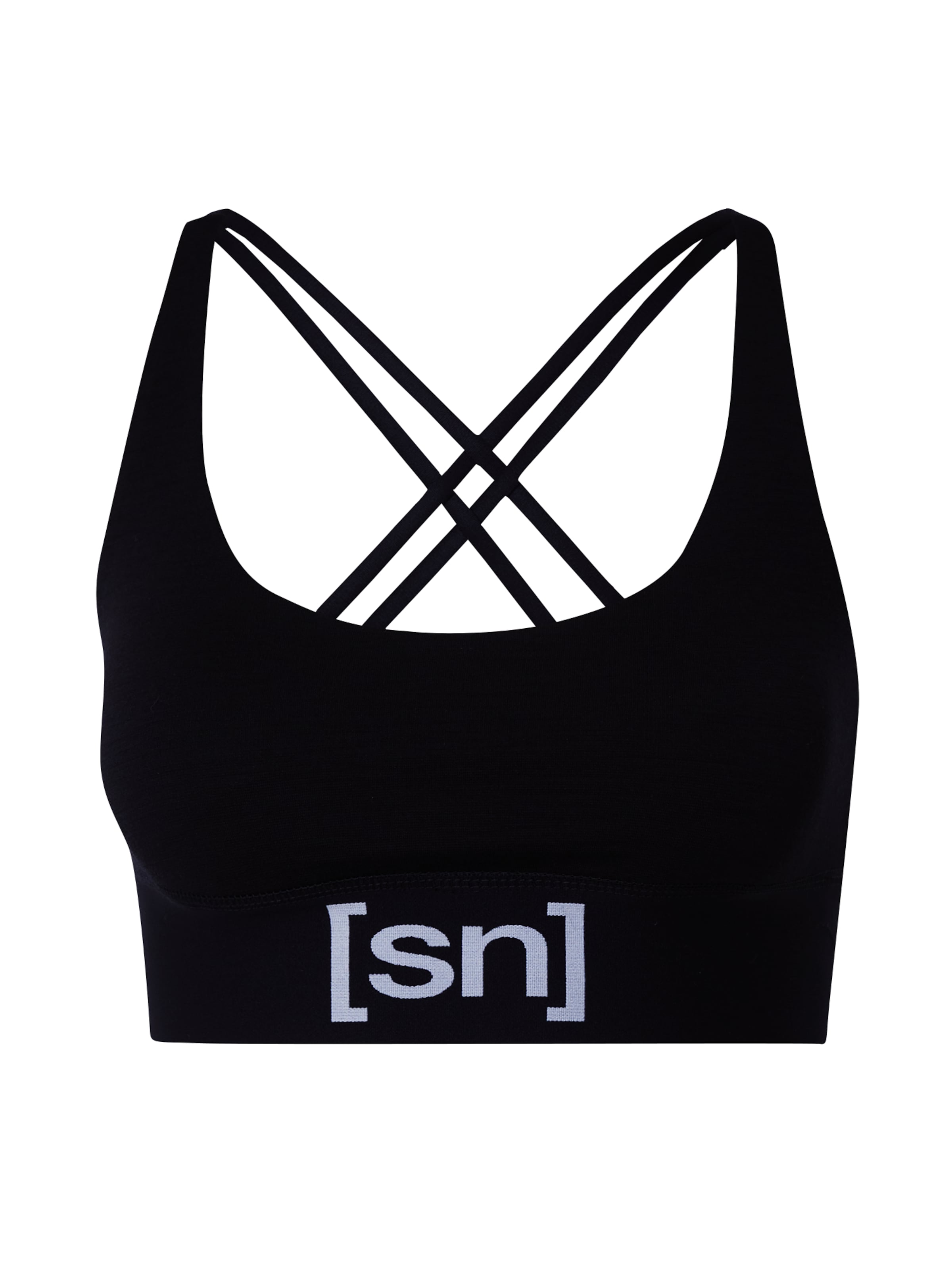 super.natural Bustier Sport bh in Zwart: voorkant