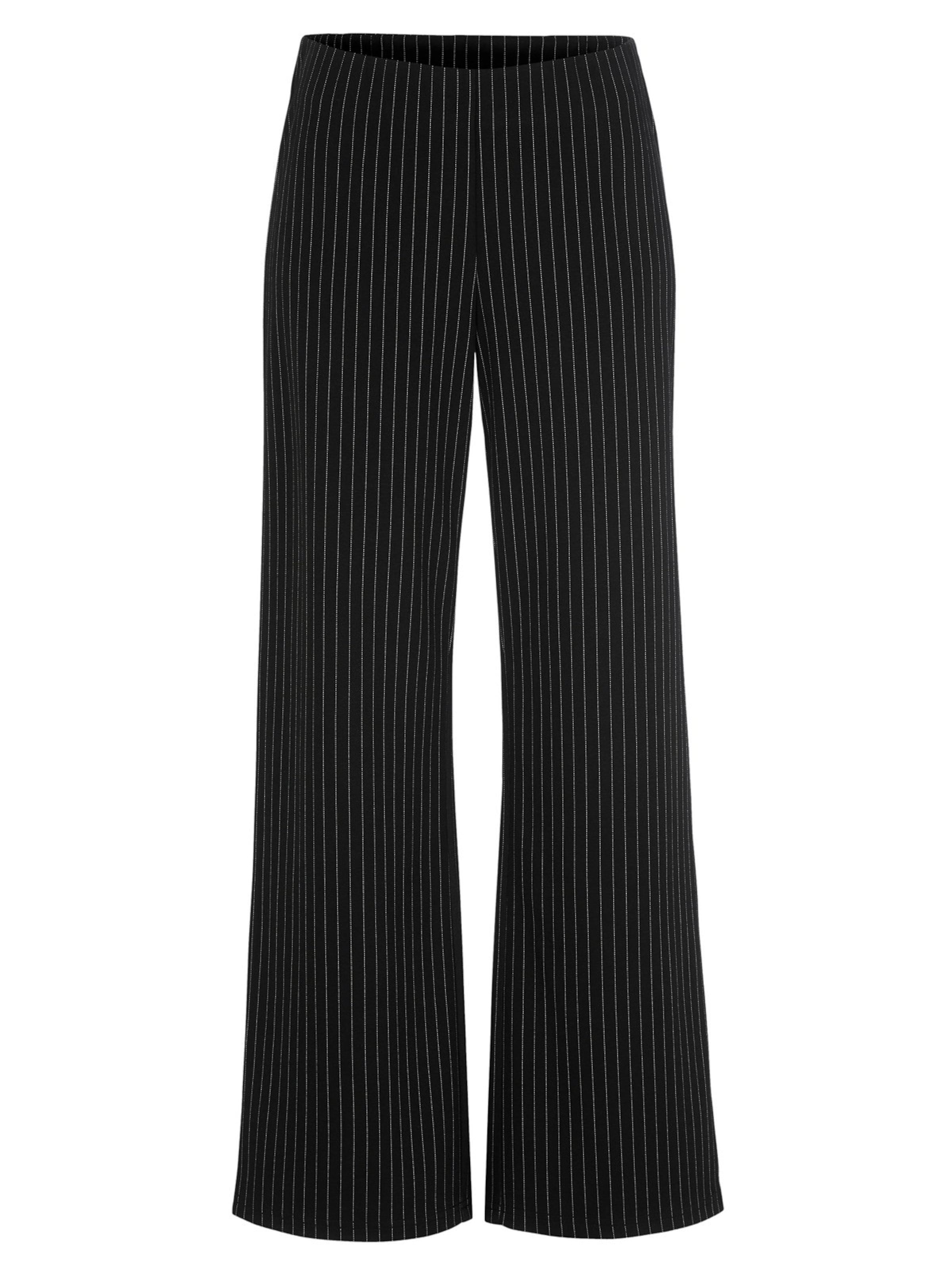 Cellbes of Sweden Wide leg Broek in Zwart: voorkant