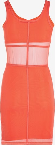 Robe Calvin Klein Jeans en orange : devant