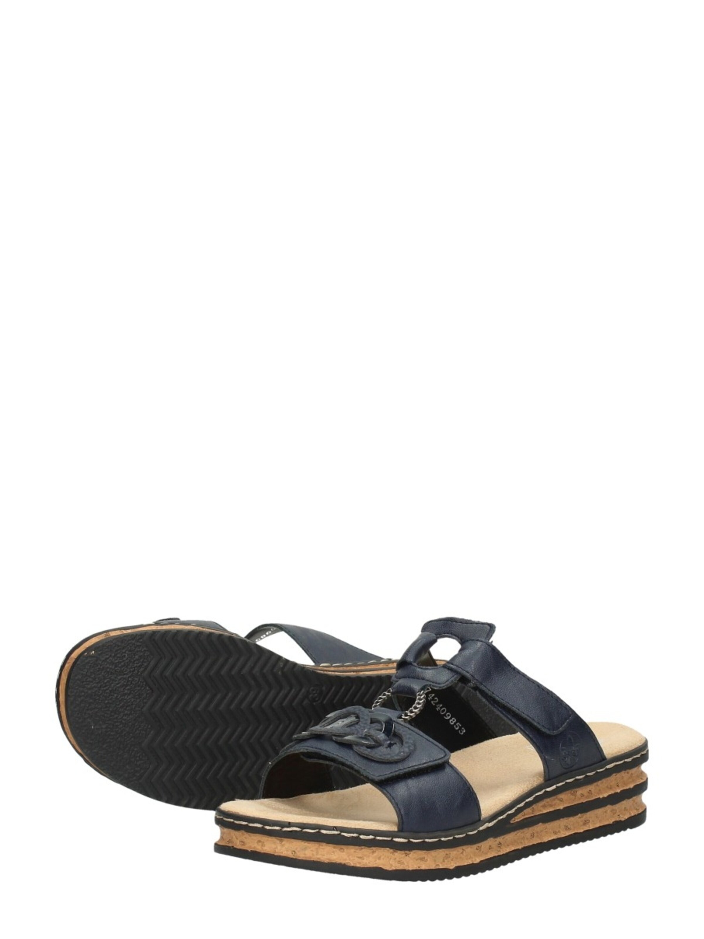 Rieker Huisschoenen 'Open Teen' in Blauw