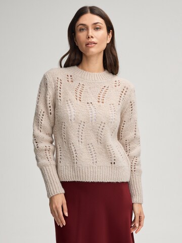 JOOP! Trui 'Kalma' in Beige: voorkant