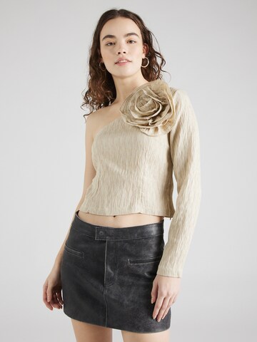 VILA Bluse 'FLOWERY' in Beige