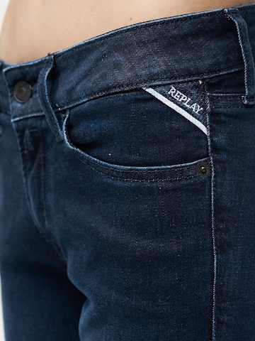 évasé Jean REPLAY en bleu