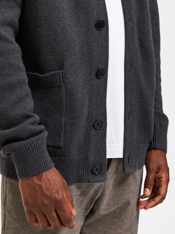 SELECTED HOMME Knit cardigan in Grey