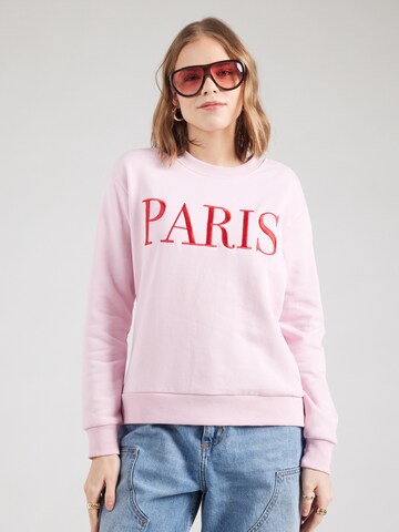 JDY Sweatshirt 'JDYPARIS' in Pink: Vorderseite