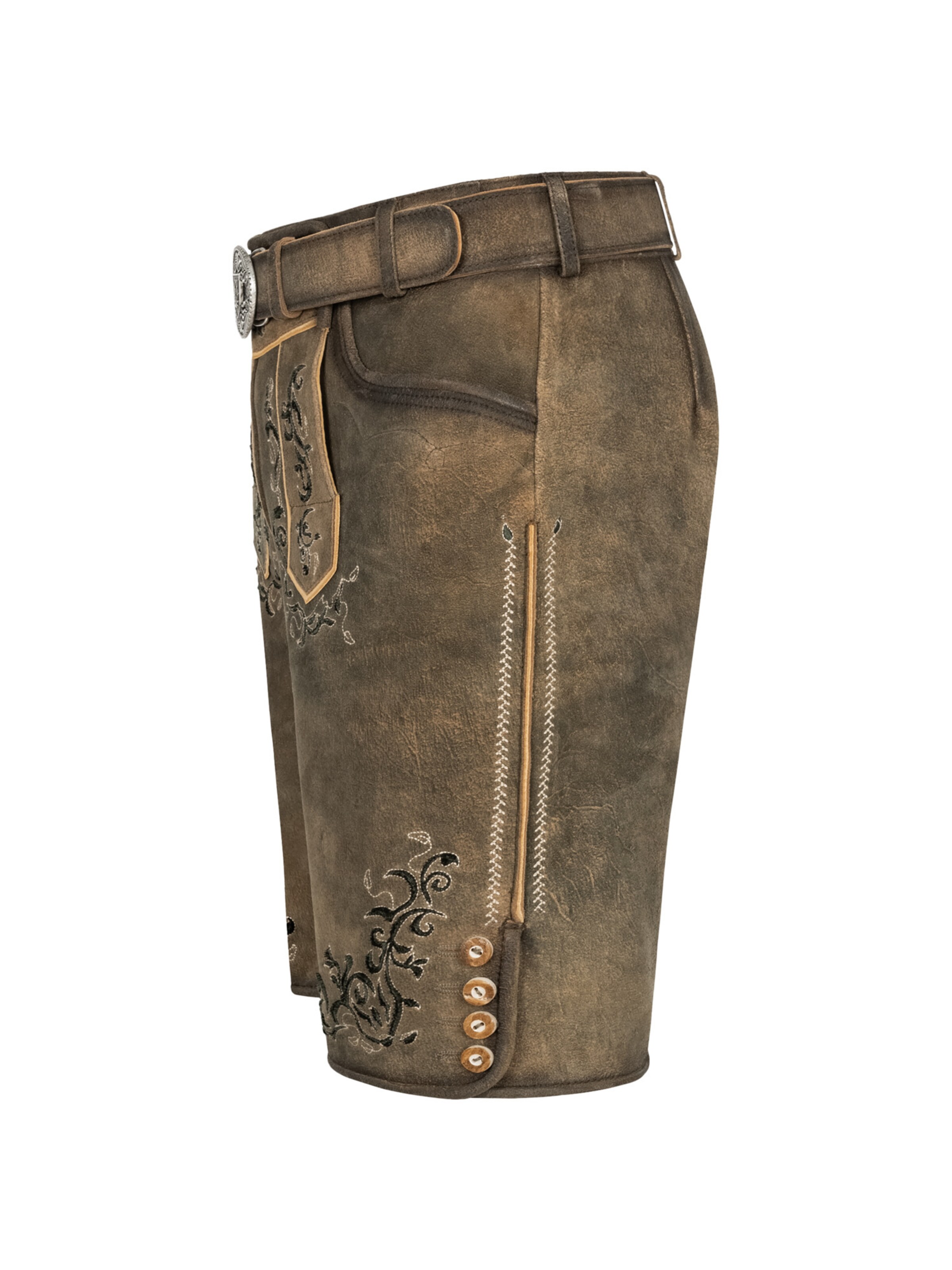 Krüger Buam Regular Trachtenhose 'Ismael' in Braun