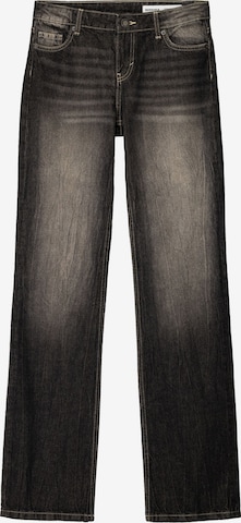 Bershka Loosefit Farkut värissä musta: etupuoli