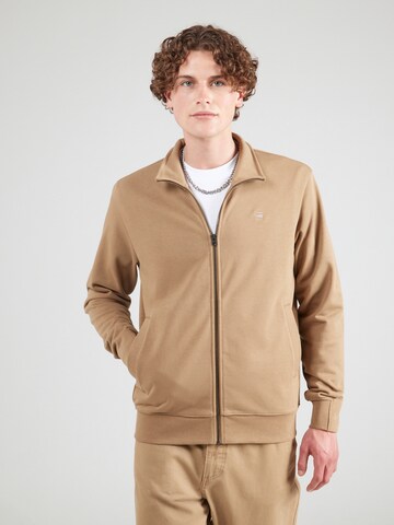 Veste de survêtement 'Nifous' G-STAR en beige : devant