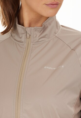 ENDURANCE Athletic Jacket 'Elving' in Beige