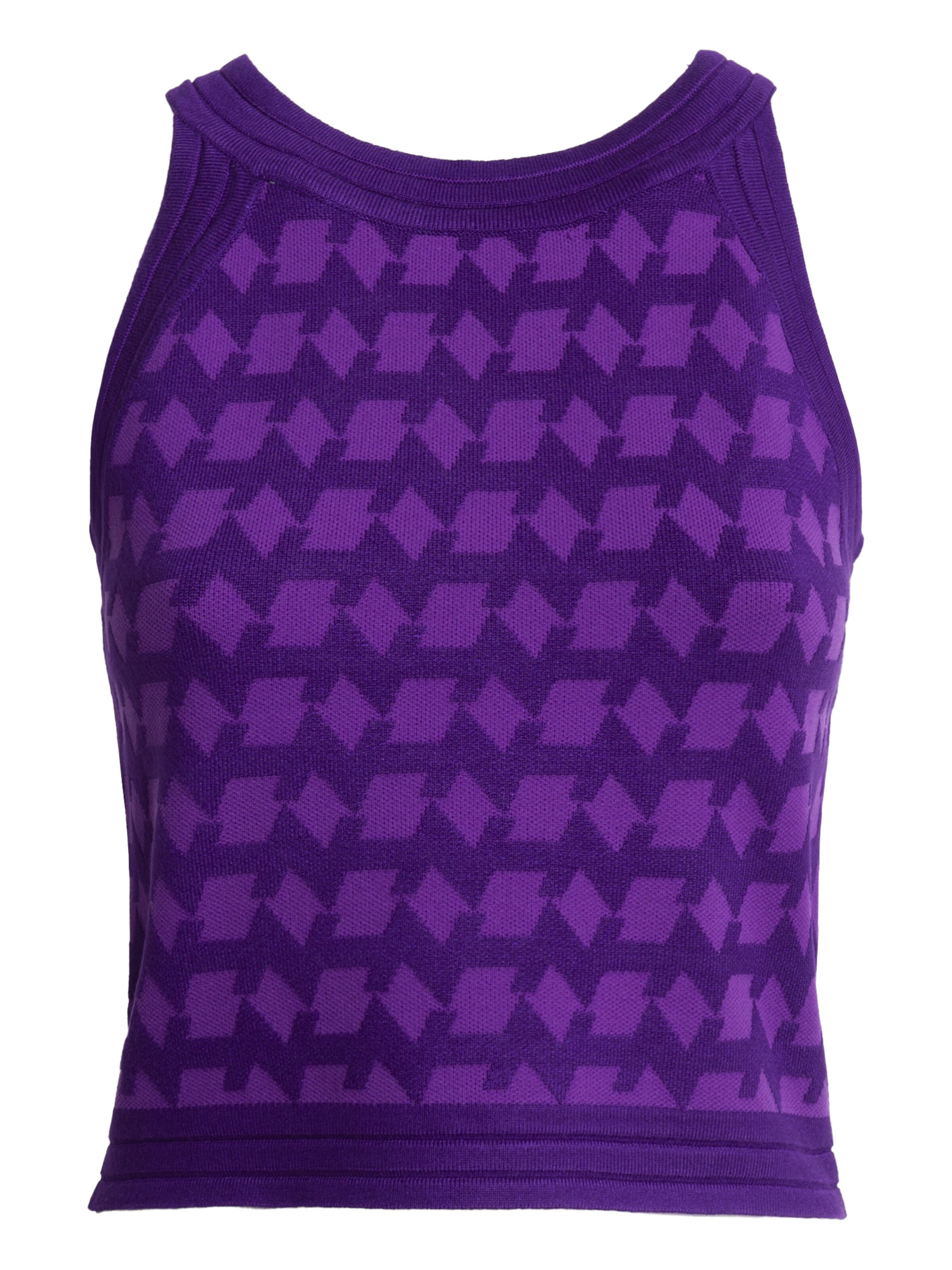 Influencer Knitted top in Purple: front