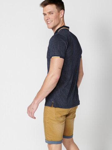 KOROSHI Poloshirt in Blau