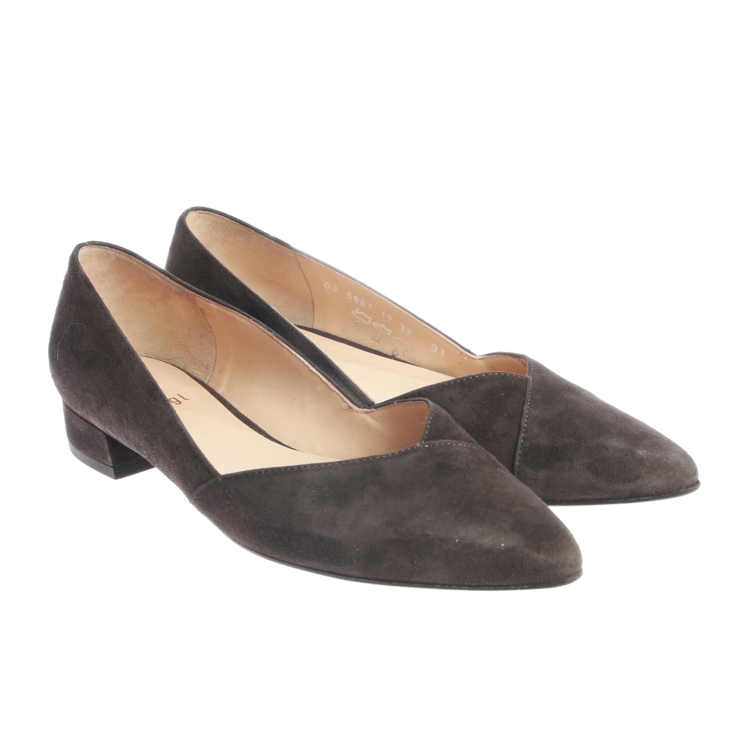 Högl Flats & Loafers in 36 in Grey: front