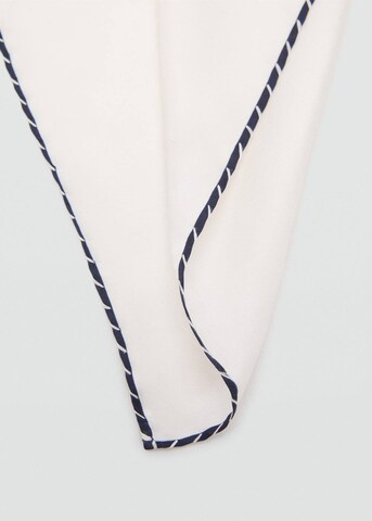 MANGO MAN Tuch 'Bordon' in Weiß