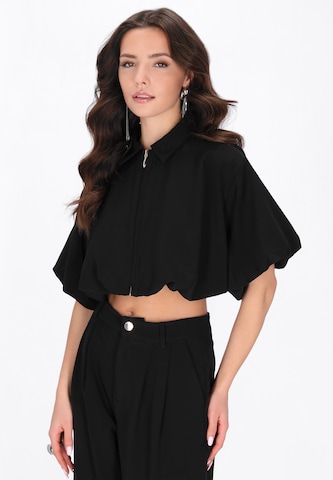 Veste mi-saison faina en noir : devant