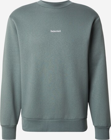 SELECTED Свитшот 'SLHZDAN' в Зеленый: спереди