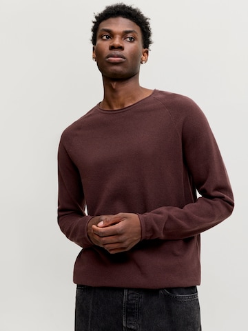 JACK & JONES Regular fit Sweater 'JJEHill' in Brown